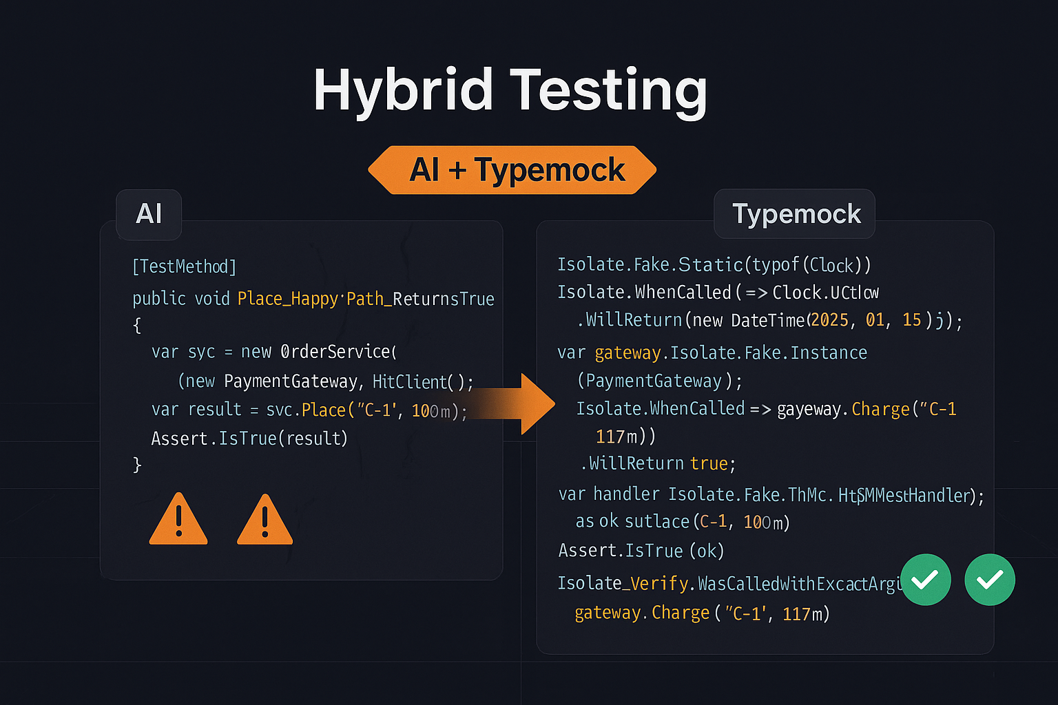 AI unit tests .NET