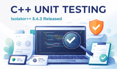 C++ unit testing 5.4.3